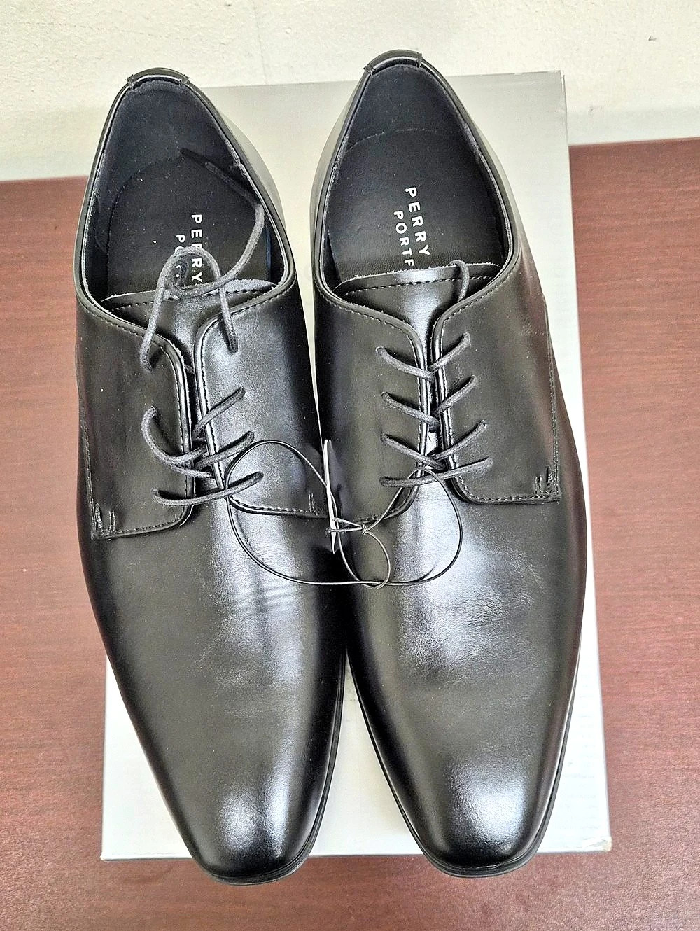 Perry Ellis Men's Dress Shoe Black Dress Shoes US 9.5